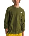 The North Face Simple Dome Crewneck Sweatshirt In Forest Olive