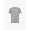 The North Face Mens Nse Box Graphic-print Cotton T-shirt Medium Grey Xl In Gray