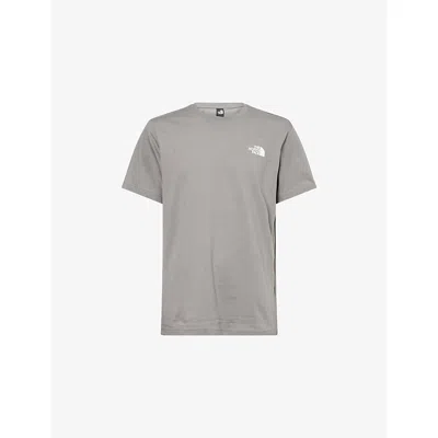 The North Face Mens Nse Box Graphic-print Cotton T-shirt Medium Grey Xl