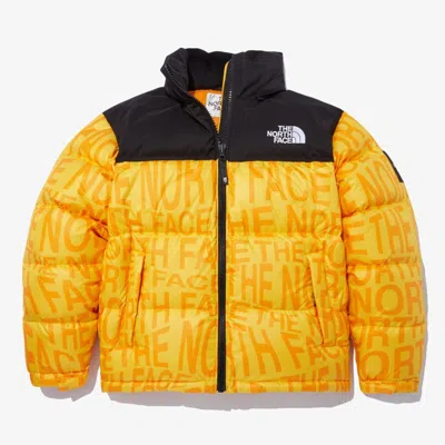Pre-owned The North Face Mens Novelty Nuptse Down Jacket P Yellow Nj1dn51n Asian Fit