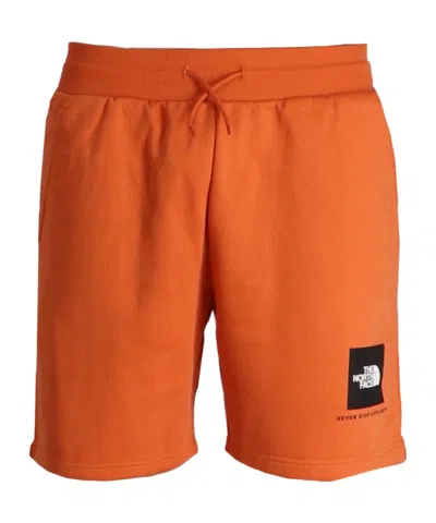 The North Face Mens Nse Box Regular Shorts In Orange