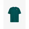 The North Face Mens Hunter Green Redbox Logo-patch Cotton T-shirt Xxl In Green