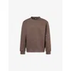 The North Face Crewneck Cotton Sweatshirt Sweatshirts Brown In Smokey Brown Heather