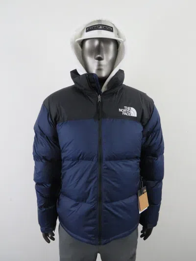 Pre-owned The North Face Mens  1996 Retro Nuptse 700-down Insulated Jacket - Navy Blue In Summit Navy Blue / Tnf Black / Tnf White Logo