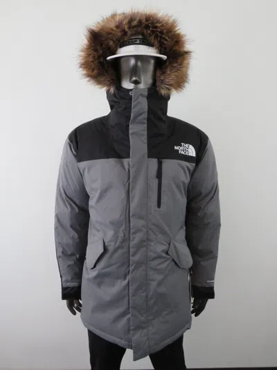 Pre-owned The North Face Mens  Bedford (mcmurdo) Down Parka Insulated Winter Jacket - Grey In Smoked Pearl Grey / Tnf Black / Tnf White Logo