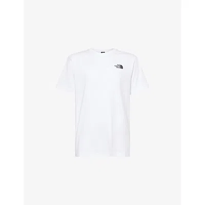 The North Face Mens Tnf White Box Nse Celebration Short-sleeve Cotton-jersey T-shirt Xl