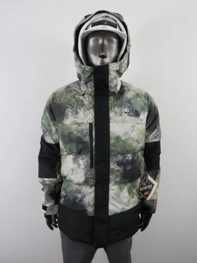 Pre-owned The North Face Mens  Corefire 550-down Gore Tex Wind Insulated Hooded Ski Jacket In Pine Needle Leaf Dot Camo Print