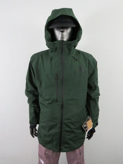Pre-owned The North Face Mens  Dawnstrike Gore Tex Waterproof Insulated Ski Jacket - Pine In Pine Needle / Tnf Black Logo