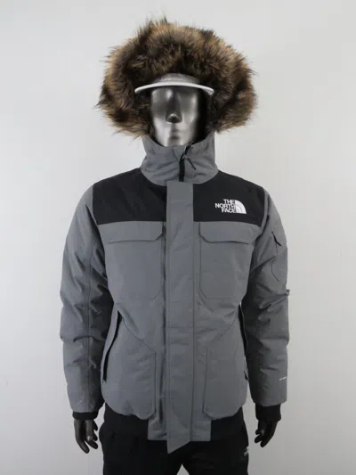 Pre-owned The North Face Mens  Gotham Iii 550-down Warm Insulated Winter Jacket Pearl Grey In Smoked Pearl Grey / Tnf Black / Tnf White Logo