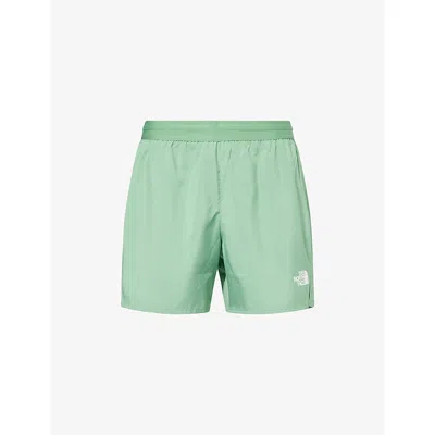 The North Face Mens Olv Grn/pmc Gry Lightbright 5in Shell Shorts In Green