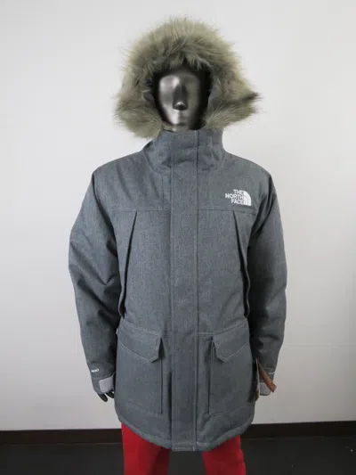Pre-owned The North Face Mens  Novelty Mcmurdo 600-down Parka Insulated Winter Jacket Grey In Tnf Medium Grey Heather
