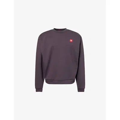 The North Face Mens Obsidian Redbox Logo-patch Cotton-blend Sweatshirt Xxl In Multi