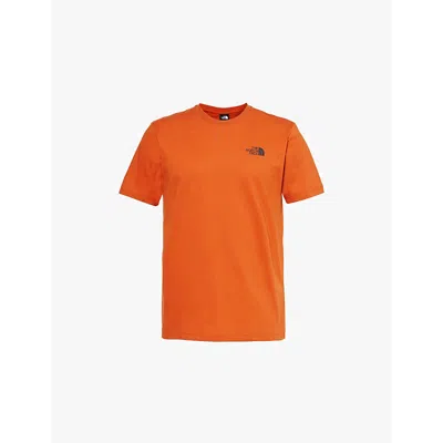 The North Face Mens Earthen Copper Redbox Short-sleeve Cotton-jersey T-shirt
