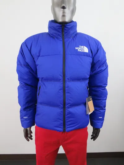 Pre-owned The North Face Mens  Rmst Remastered Nuptse 700-down Insulated Jacket Lapis Blue In Lapis Blue / Tnf White Logo