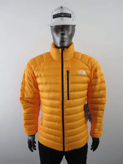 Pre-owned The North Face Mens  Summit Down (l3) Breithorn Insulated Climbing Jacket Gold In White