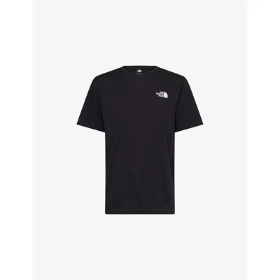 The North Face Mens Box Nse Celebration Short-sleeve Cotton-jersey T-shirt Tnf Black