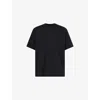 The North Face Mens Tnf Black Dome Logo-print Cotton T-shirt Xxl In Blue