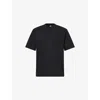 The North Face Ss Dome Relaxed Tee T-shirt In Black Cotton In Tnf Black