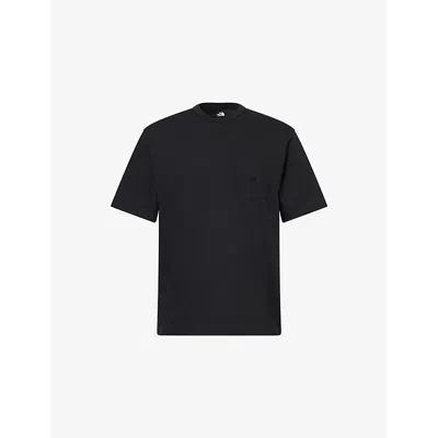 The North Face Mens  Dome Pocket Crew-neck Cotton-jersey T-shirt In Tnf Black