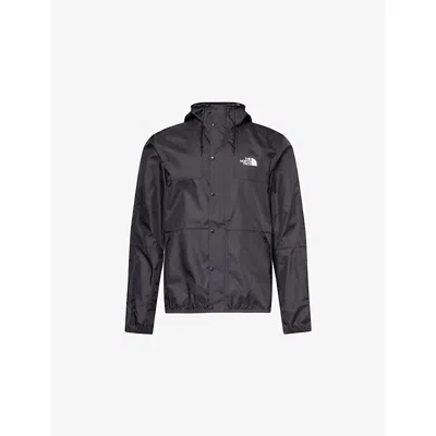 The North Face Mens Tnf Black-npf Seasonal Mountain Logo-print Shell Jacket