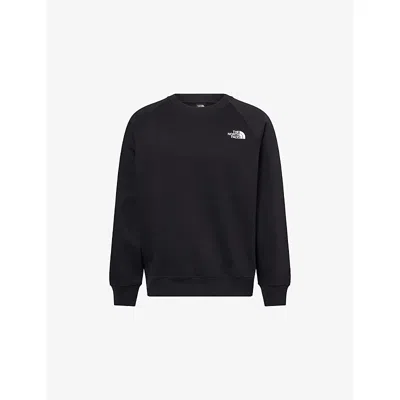The North Face Mens Nse Graphic-print Raglan-sleeve Cotton-jersey Sweater Tnf Black Xl