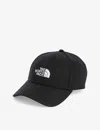 The North Face Mens Tnf Black Tnf White 66 Classic Logo-detail Recycled-polyester Baseball Cap In Tnf Black Tnf White