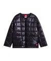 The North Face Black Red Box Liner Quilted Grid Pattern Jacket In Multi