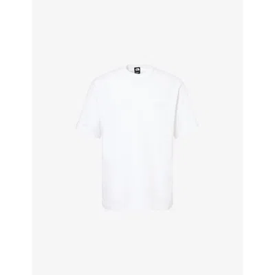 The North Face Mens Dome-pocket Logo-embroidered Cotton-jersey T-shirt Tnf White Xl