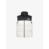 The North Face Mens White 1996 Retro Nuptse Padded Shell-down Gilet In Multi