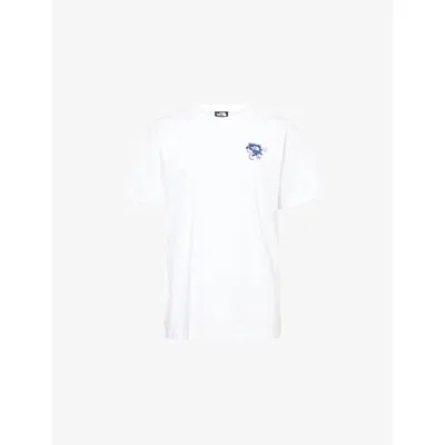 The North Face Mens Cartoon Relaxed-fit Cotton T-shirt White Xl
