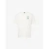 The North Face Mens Graphic-print Crewneck Cotton T-shirt White Dune In White