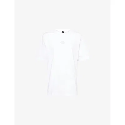 The North Face Mens White Never Stop Relaxed-fit Cotton T-shirt
