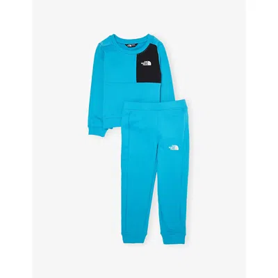 The North Face Kids' Meridian Blue Performance Fleece Two-piece Stretch-woven Set 2-7