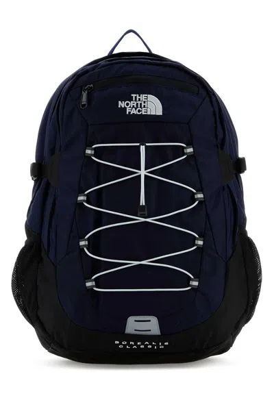 The North Face Midnight Blue Nylon Borealis Classic Backpack In Black