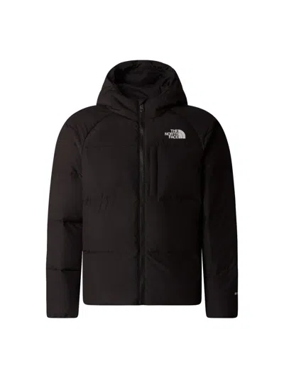 The North Face Mini Down Hooded Jacket In Black