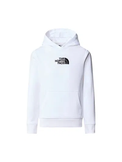 The North Face Mini Drew Peak Light Pullover Hoodie For Teens In White