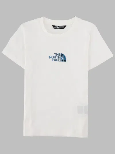 The North Face Mini Liquid Logo Short Sleeve Tee In White
