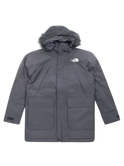 The North Face Mini Mcmurdo Parka Jacket In Gray