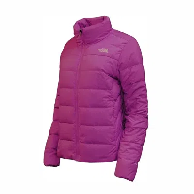 The North Face Minoqua Puffer Jacket Womens Pink Down Full Zip Outdoor Kfc448