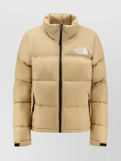 The North Face Modern Quilted Blazer High Collar In Brown