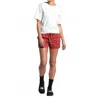 The North Face Motion Pull-on Short In Sunbaked Red In White
