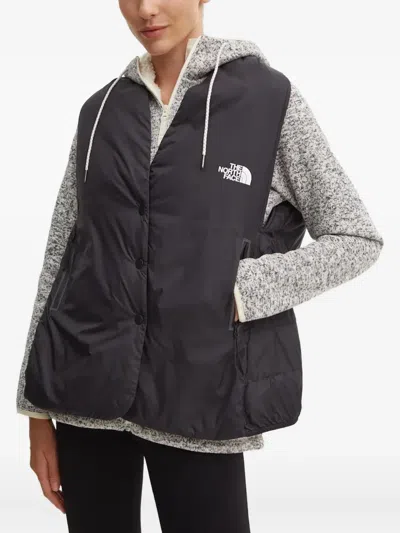 The North Face Mountain Athletics Button Padded Gilet In Black