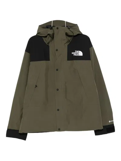 The North Face Mountain Athletics Hooded Buttoned Jacket In Green