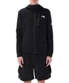 The North Face Full Zip Fleece With Hood And Pockets In Black