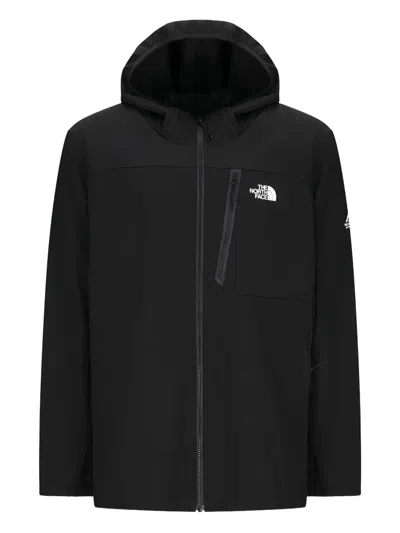 The North Face Mountain Athletics Softshell Hooded Jacket In Black