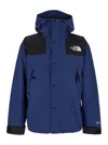 The North Face Mountain Blue Jacket With Drawstring Hood And Hem And Front And Rear Logo Detail In Tech Fabric Man In Blue