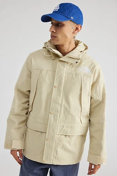 The North Face Mountain Cargo Ripstop Jacket In Ivory, Men's At Urban Outfitters