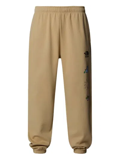 The North Face Mountain Cleanup Graphic-print Track Pants In Brown