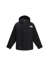 The North Face Mountain Down Jacket Hooded Long Sleeves In Black
