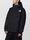 The North Face Mountain Down Jacket Hooded Long Sleeves In Black